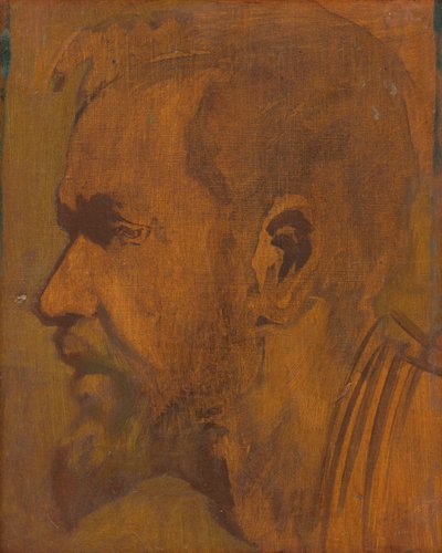 Head Study of a Thinker by Laszlo Mednyanszky